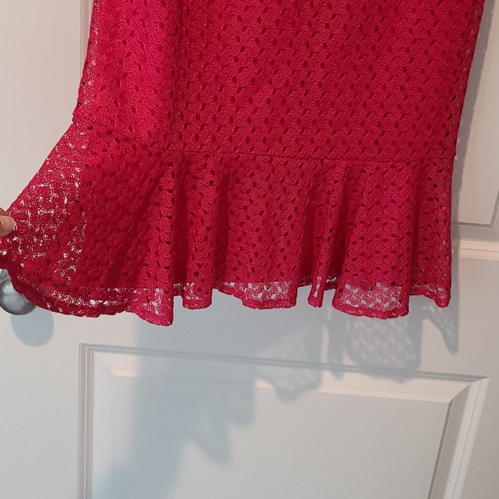 American Living Pink Lace‎ overlay dress - Picture 3 of 5
